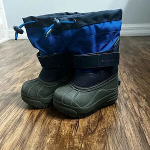Columbia Kids Blue and Black Winter Boots